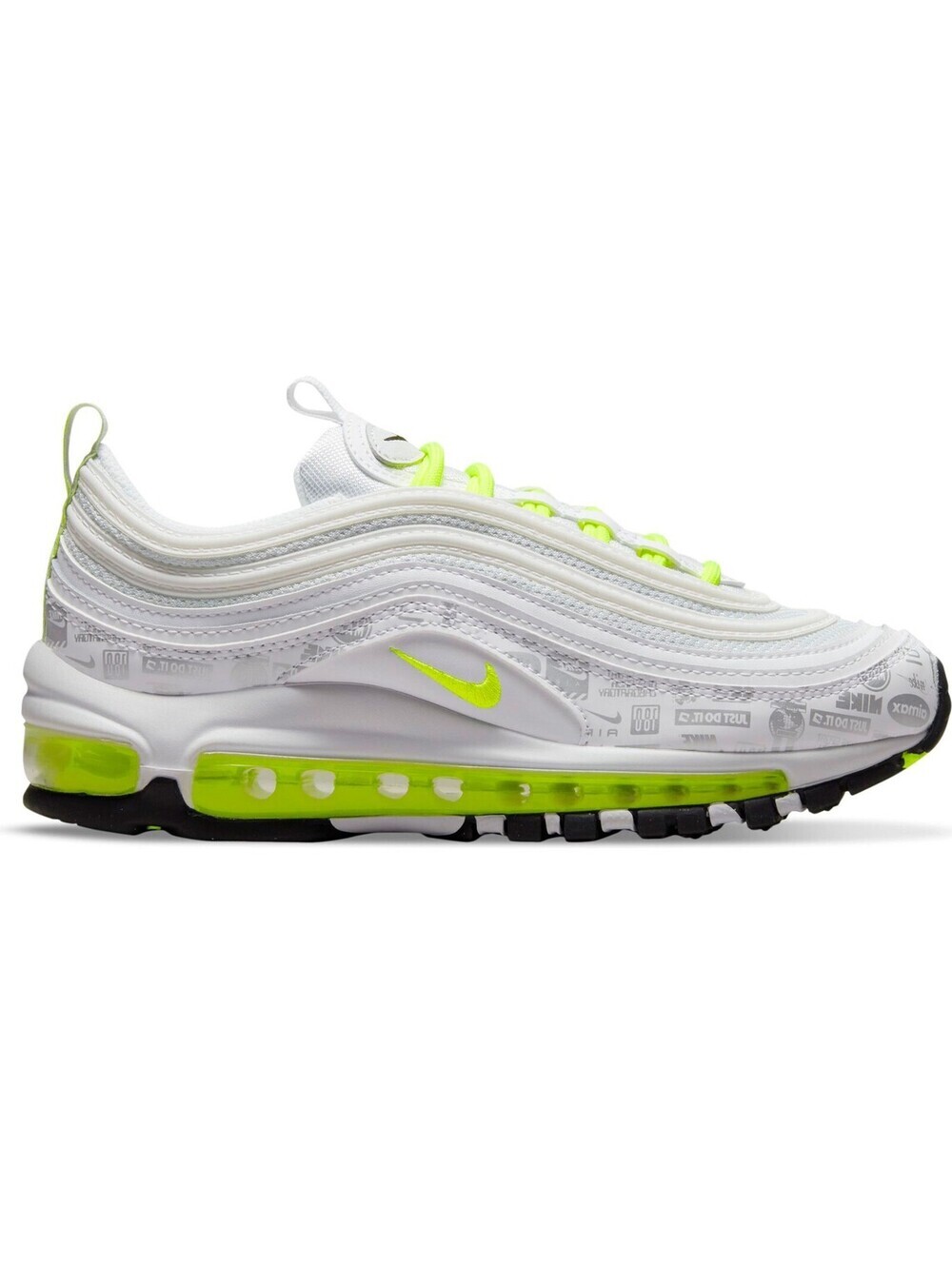 Nike Big Kids Air Max 97 Just Do It White Volt Size 5Y - Picture 2 of 7